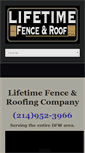 Mobile Screenshot of lifetimewarrantyfence.com